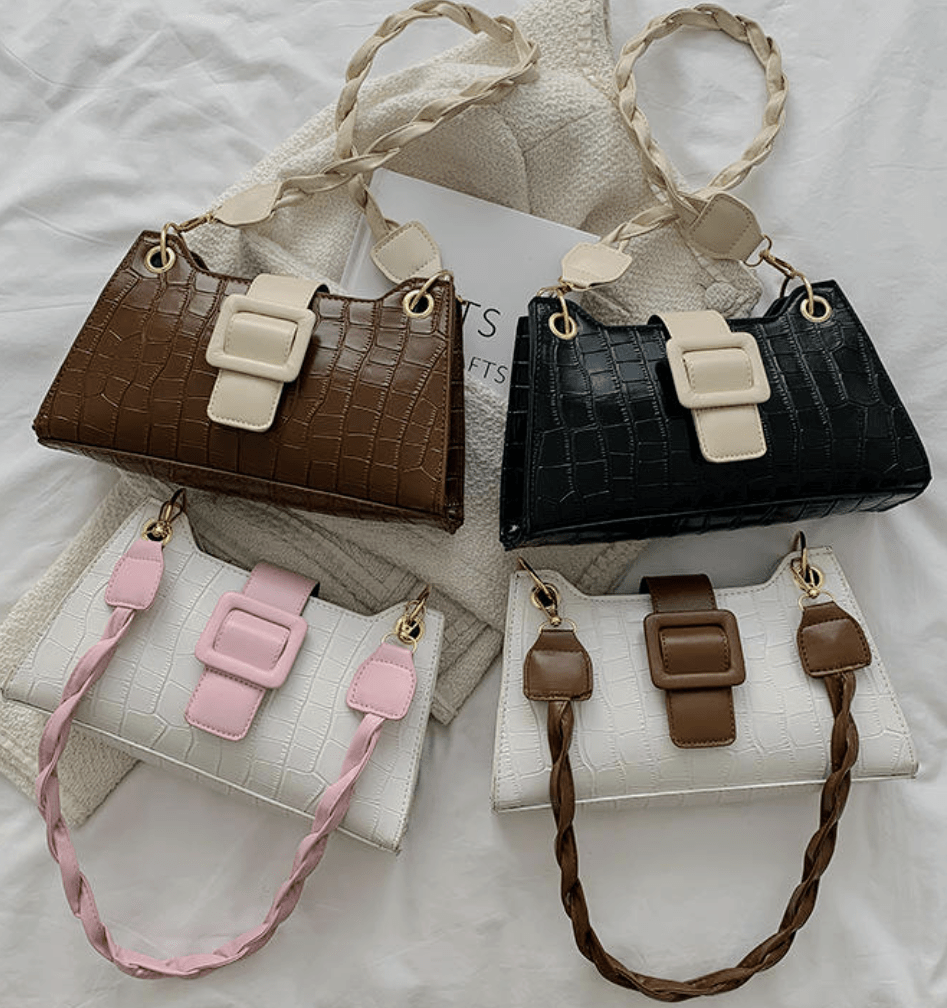 Braided Messenger Handbag - Maily's Classic Accessories