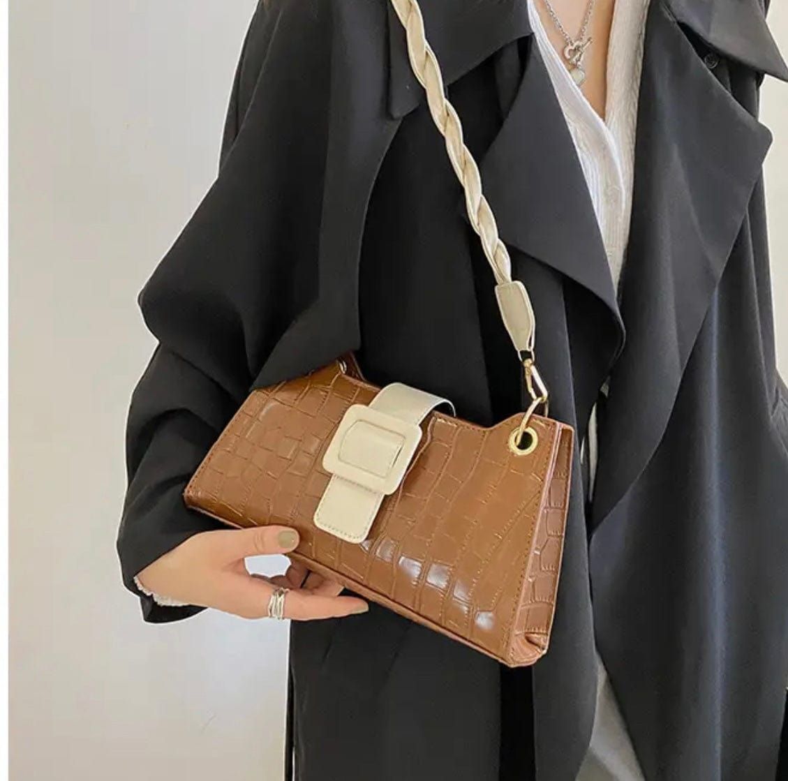 Braided Messenger Handbag - Maily's Classic Accessories