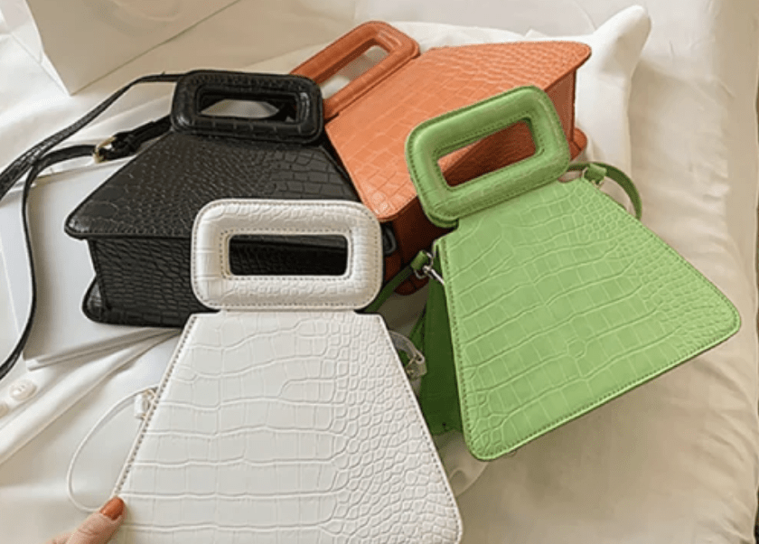 Crocodile Pyramid Handbag - Maily's Classic Accessories