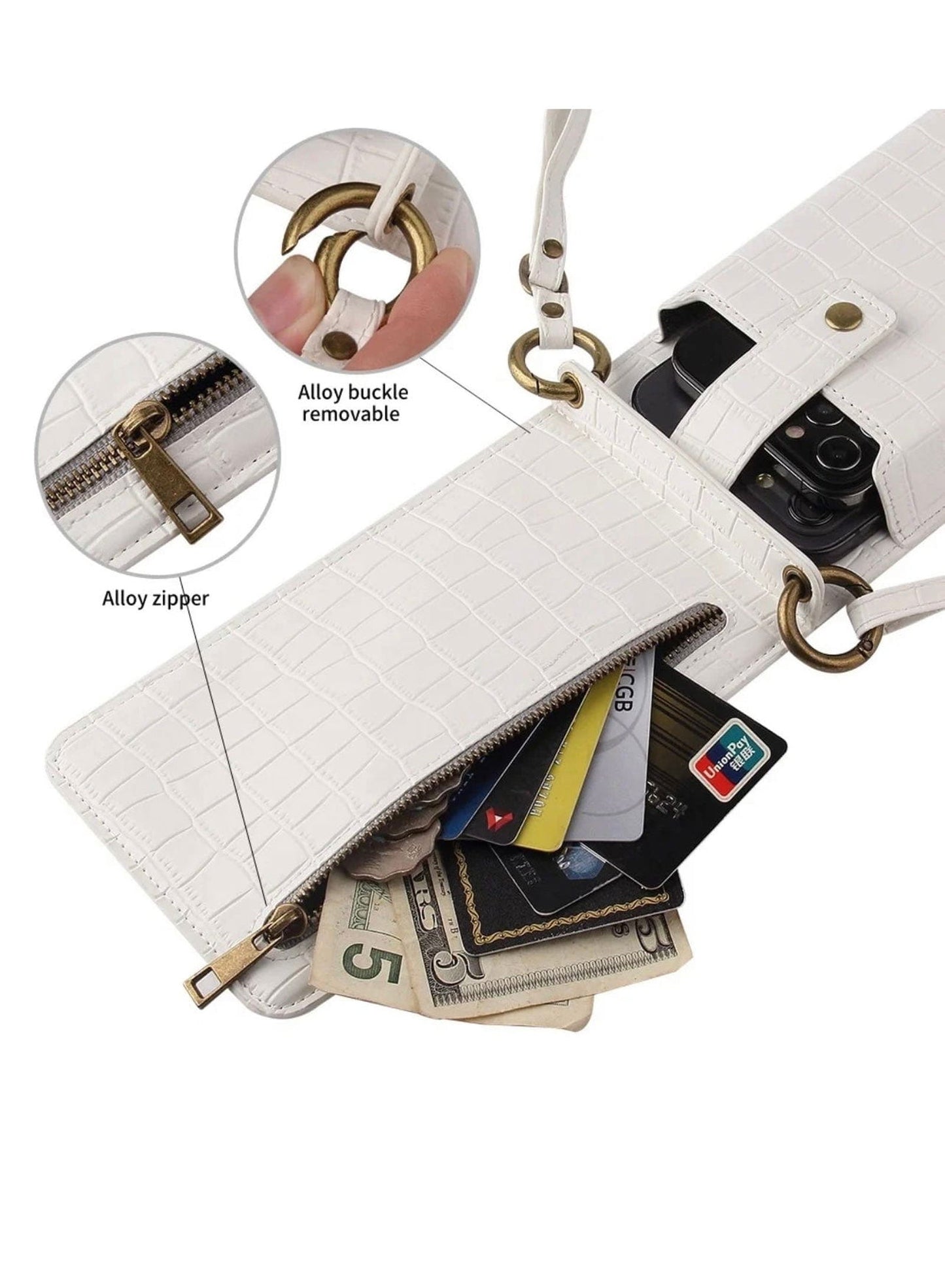 Crossbody cellphone wallet - Maily's Classic Accessories