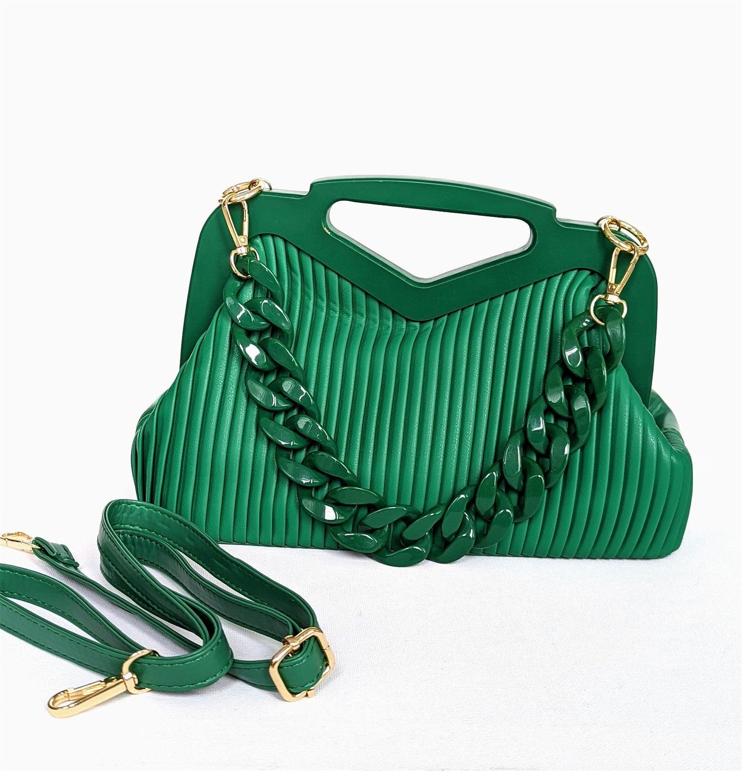 Pleated Handbag - Maily's Classic Accessories