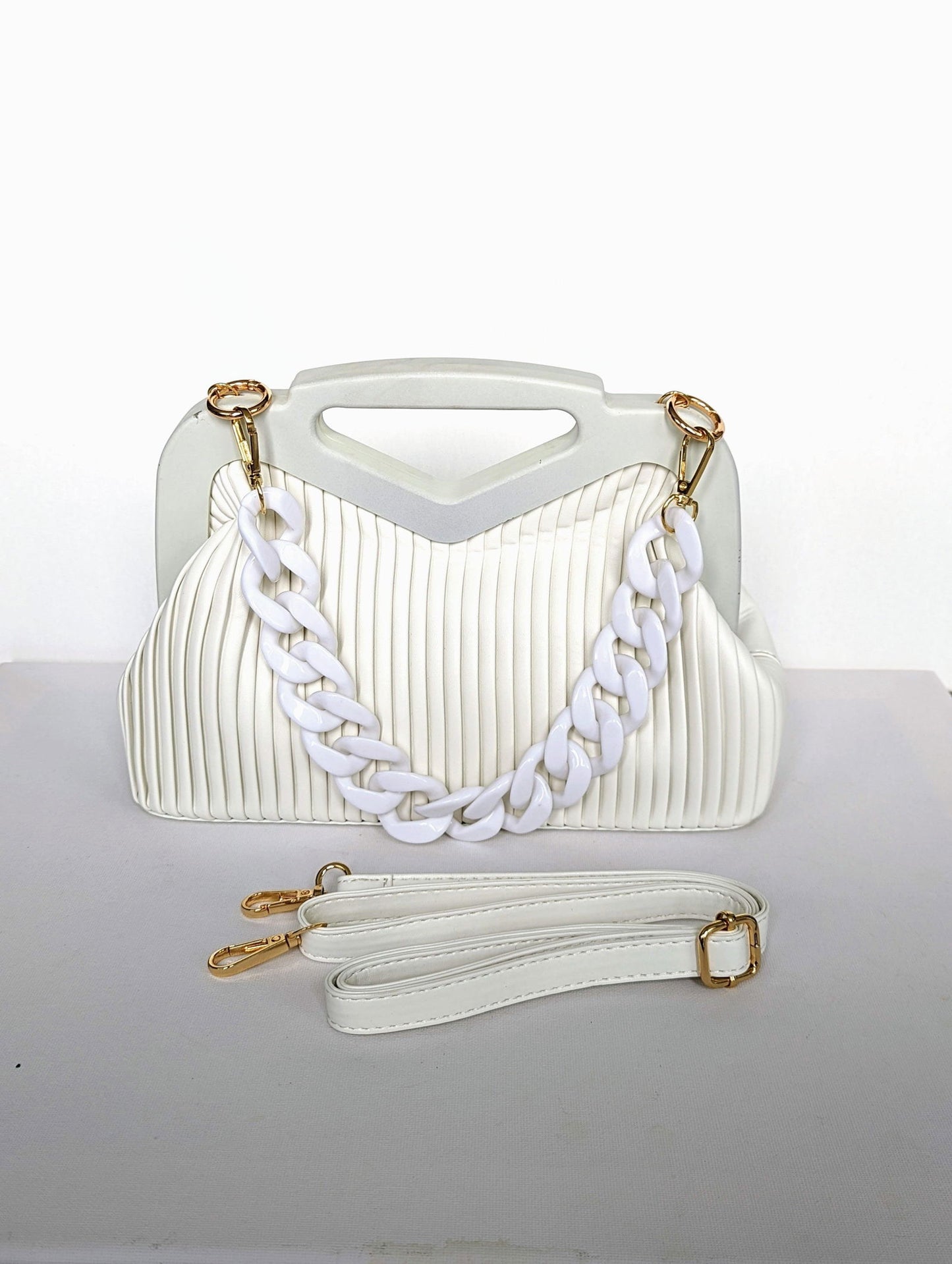 Pleated Handbag - Maily's Classic Accessories
