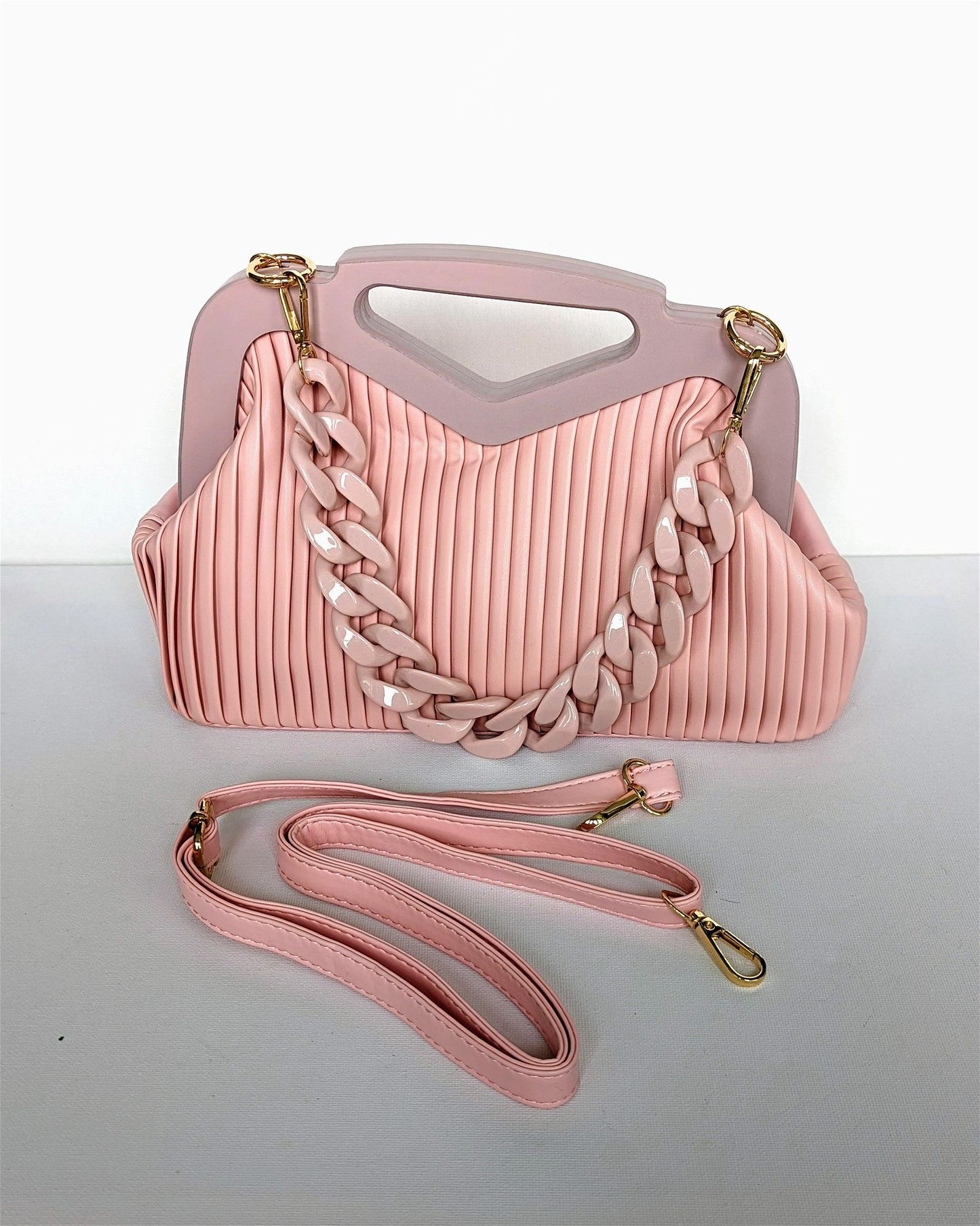 Pleated Handbag - Maily's Classic Accessories