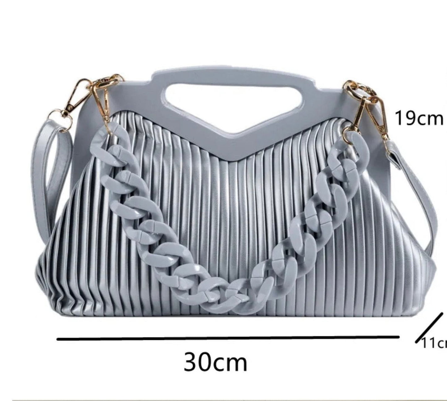 Pleated Handbag - Maily's Classic Accessories