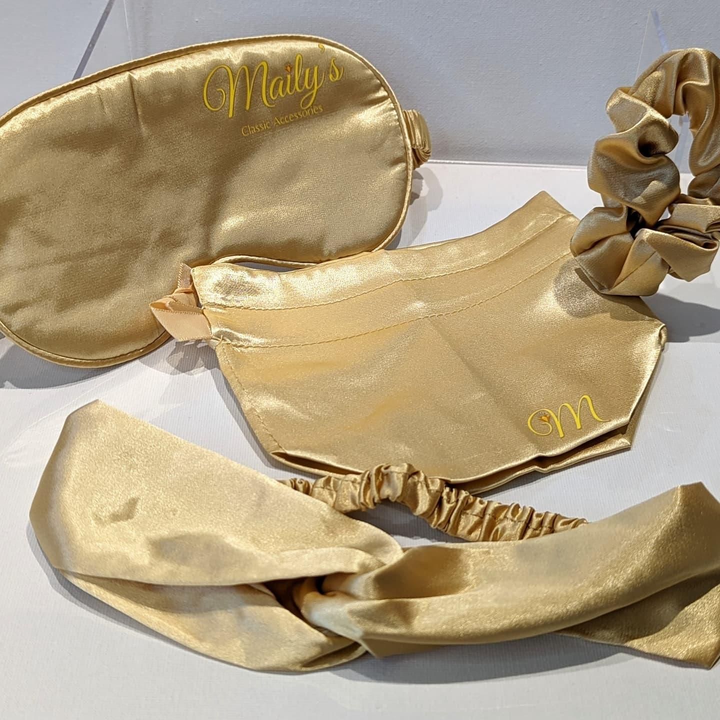 Satin Eye Mask Set - Maily's Classic Accessories