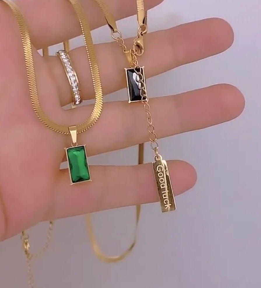 Snake Chain Necklace with pendant - Maily's Classic Accessories
