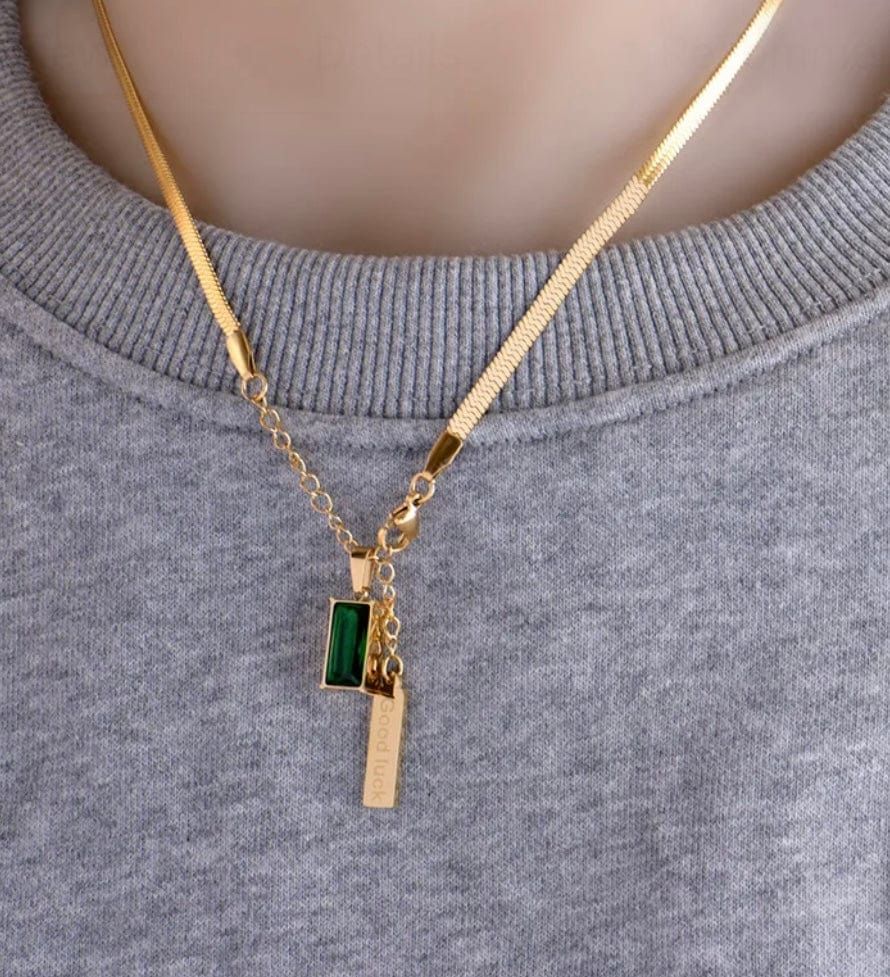 Snake Chain Necklace with pendant - Maily's Classic Accessories
