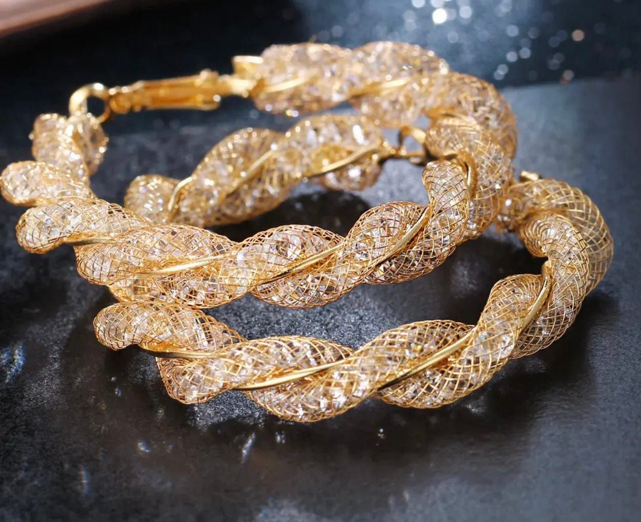 Sparkle Twist Earrings - Maily's Classic Accessories