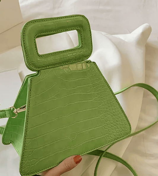 Crocodile Pyramid Handbag - Maily's Classic Accessories