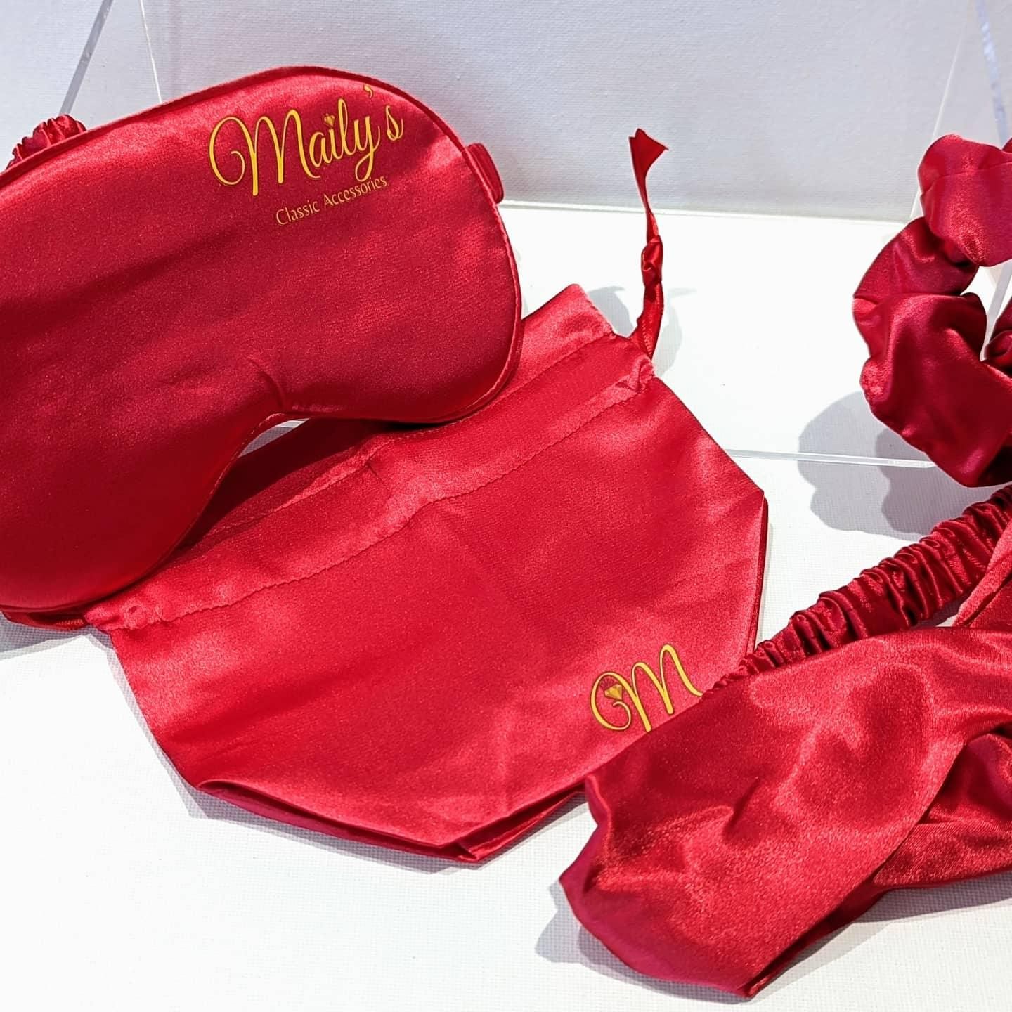 Satin Eye Mask Set - Maily's Classic Accessories