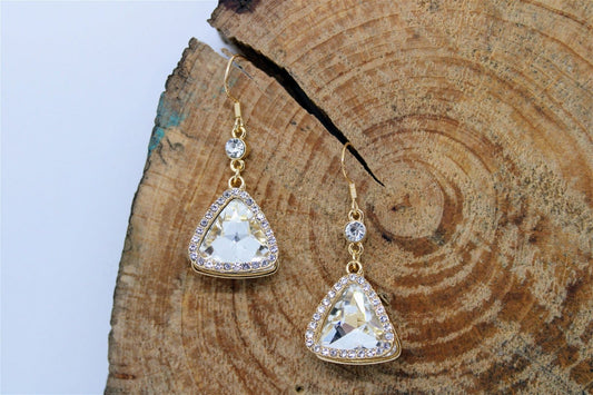 The Golden Triangle Earrings - Maily's Classic Accessories